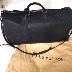 REAL/NEW Louis Vuitton Keepall 55 Bandoulière